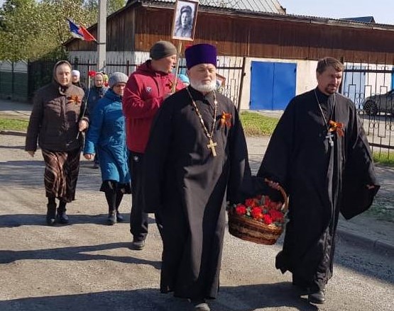 В Алтайском священнослужители приняли участие в торжествах Дня Победы 