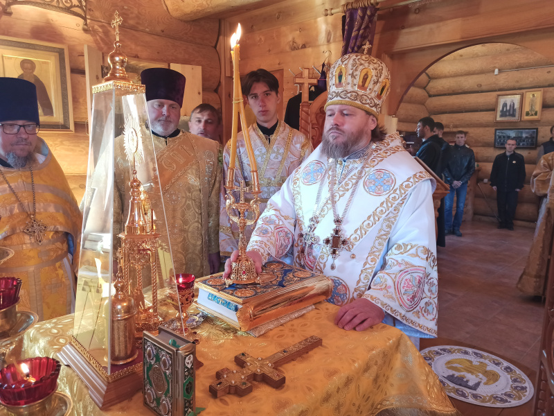 Архиерейское богослужение в храме святителя Николая села Басаргино