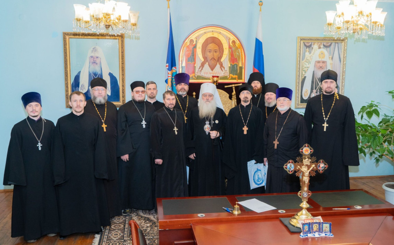 Клирики Бийской епархии приняли участие в Курсах повышения квалификации священнослужителей в Барнаульской духовной семинарии 