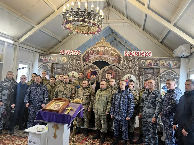 Руководитель отдела по взаимодействию с вооруженными силами и правоохранительными органами совершил богослужения и принял участия в мероприятиях к Дню войск национальной гвардии 