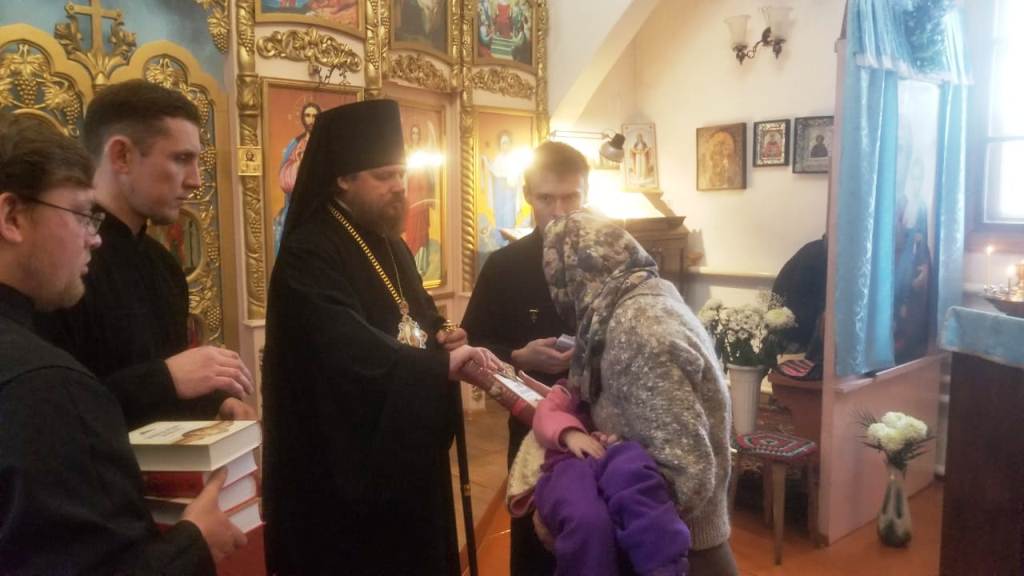 Архиерейское богослужение в селе Шубенка