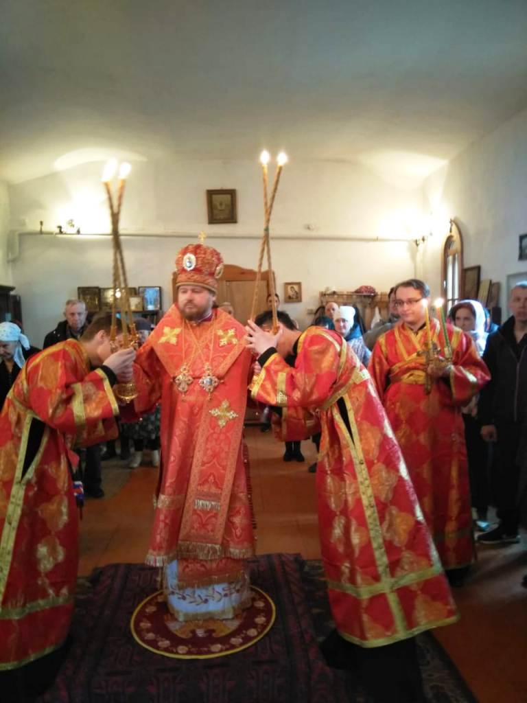 Архиерейское богослужение в селе Шубенка