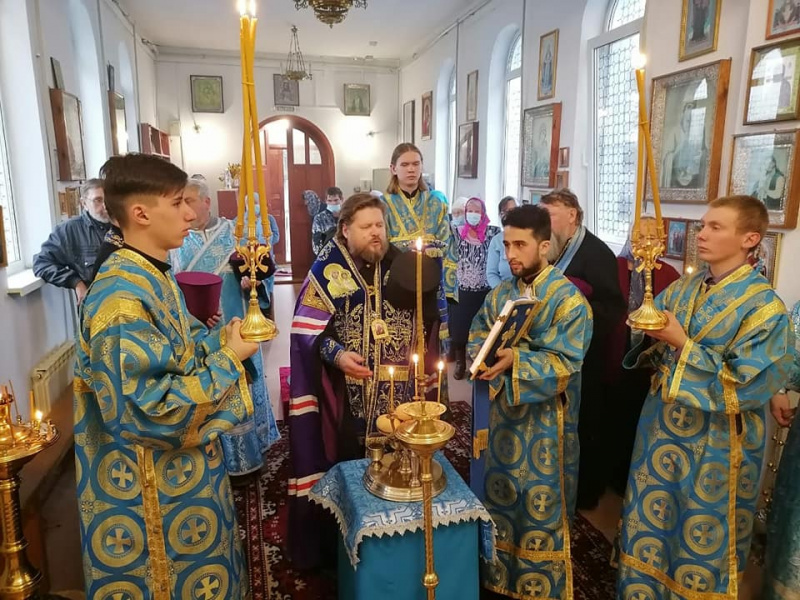 Архиерейское богослужение в селе Советское 