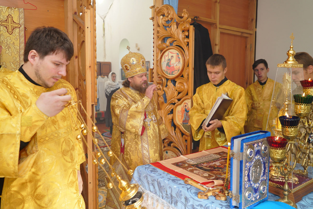 Архиерейское богослужение в селе Плешково