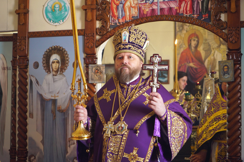 Архиерейское богослужение в селе Солтон 