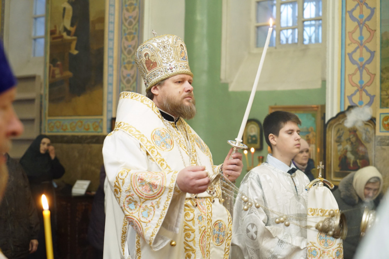 Епископ Серафим совершил Всенощное бдение в канун праздника Обрезания Господня 