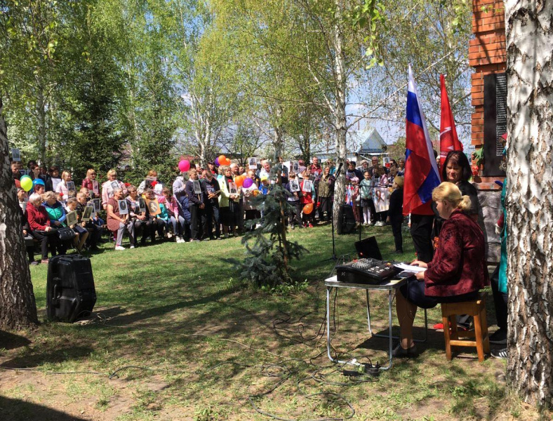 На подворье храма Святой Троицы села Малоугренёво состоялся митинг в честь Дня Победы